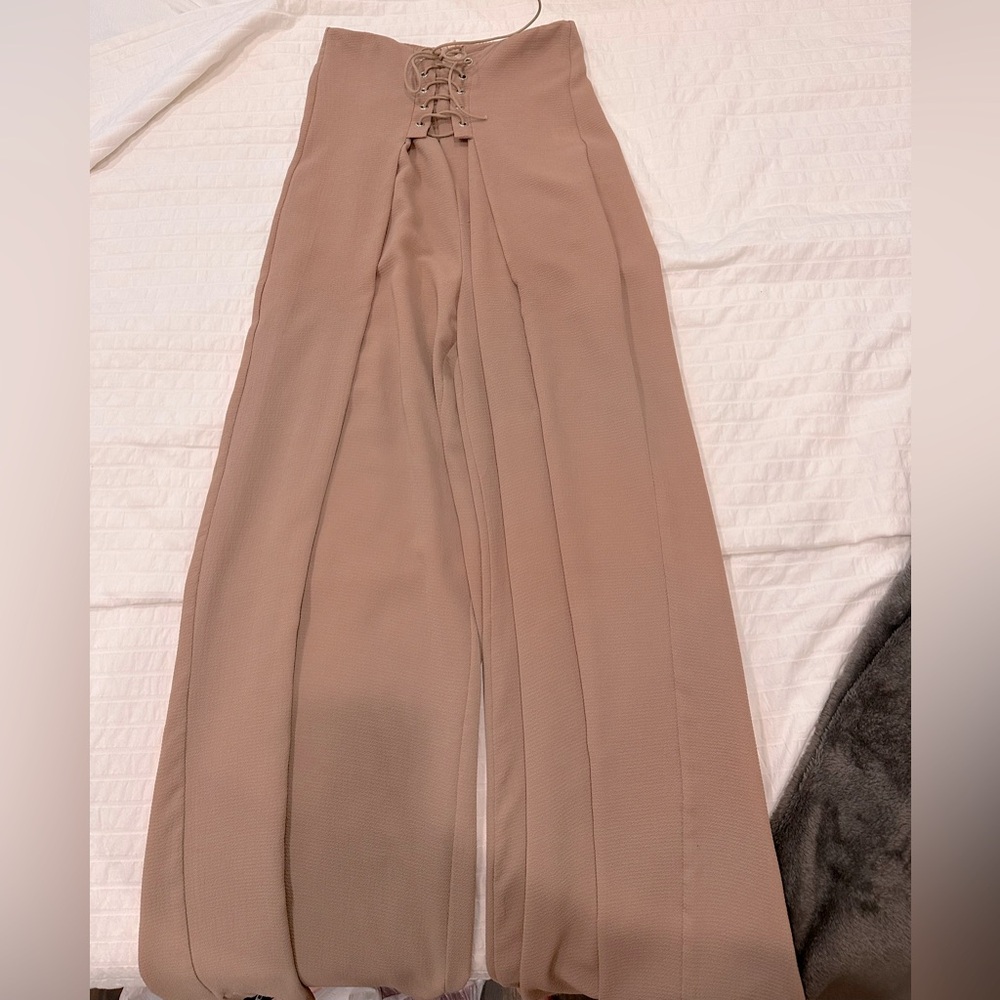 flare dust pink pants